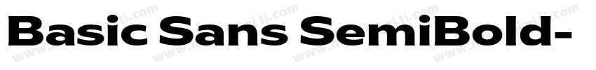 Basic Sans SemiBold字体转换
